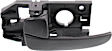 2005 Hyundai Elantra - Rear, Driver Side Black Interior Door Handle, With Door Lock Button, 4-Door, Sedan