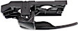 2005 Hyundai Elantra - Rear, Driver Side Black Interior Door Handle, With Door Lock Button, 4-Door, Sedan