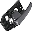 2001-2006 Hyundai Elantra - Rear, Driver Side Interior Door Handle, Gray, With Door Lock Button, 4 Cyl., 2.0L Engine
