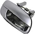 Rear, Passenger Side Chrome Exterior Door Handle, Without Key Hole