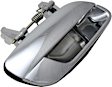 Rear, Passenger Side Chrome Exterior Door Handle, Without Key Hole