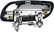 Rear, Passenger Side Chrome Exterior Door Handle, Without Key Hole