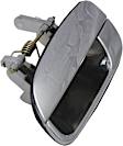 Rear, Driver Side Chrome Exterior Door Handle, Without Key Hole