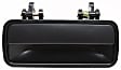 Rear, Driver or Passenger Side Smooth Black Exterior Door Handle, Without Key Hole