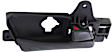 Rear, Passenger Side Black Interior Door Handle