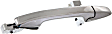 Rear, Driver Side Chrome Exterior Door Handle, Without Key Hole