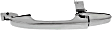 Rear, Driver Side Chrome Exterior Door Handle, Without Key Hole