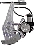 Sedan Rear, Passenger Side Power Window Regulator, With Motor