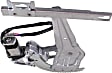 Sedan Rear, Passenger Side Power Window Regulator, With Motor