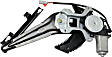 1997 Honda Civic EX - Sedan Rear, Driver Side Power Window Regulator, With Motor, 4-Door