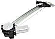 Rear, Passenger Side Power Window Regulator, With Motor