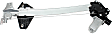 Rear, Passenger Side Power Window Regulator, With Motor