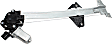 Rear, Driver Side Power Window Regulator, With Motor