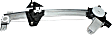 Rear, Driver Side Power Window Regulator, With Motor