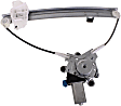 Rear, Driver Side Power Window Regulator, With Motor