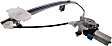 Rear, Driver Side Power Window Regulator, With Motor