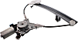 Rear, Driver Side Power Window Regulator, With Motor