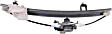 Rear, Driver Side Power Window Regulator, With Motor