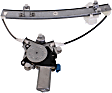 Rear, Driver Side Power Window Regulator, With Motor
