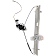 Rear, Driver Side Window Regulator, Power, 6 Cyl., 3.5L Engine