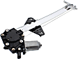 Rear, Driver Side Power Window Regulator, With Motor