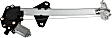 Rear, Driver Side Power Window Regulator, With Motor