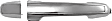 2009 Hyundai Sonata GLS - Rear, Driver or Passenger Side Chrome Exterior Door Handle, Without Key Hole, Sedan