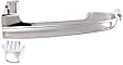2009 Hyundai Sonata GLS - Rear, Driver or Passenger Side Chrome Exterior Door Handle, Without Key Hole, Sedan