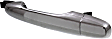 Rear, Driver or Passenger Side Chrome Exterior Door Handle, Without Key Hole