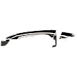 Rear, Driver or Passenger Side Chrome Exterior Door Handle, Without Key Hole