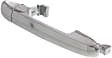 Front, Passenger Side or Rear, Driver or Passenger Side Chrome Exterior Door Handle, Without Key Hole