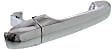 Front, Passenger Side or Rear, Driver or Passenger Side Chrome Exterior Door Handle, Without Key Hole