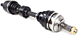 Front, Passenger Side Axle Assembly, 1.7L Engine, Automatic Transmission