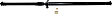 Rear Driveshaft, 4 Cyl., 2.4L Engine, 78.75 in. length, 4WD