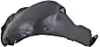  Rear, Driver Side, Rear Section Fender Liner Except Hybrid Models