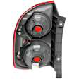 Passenger Side Tail Light, without Bulb, Halogen, Red Lens