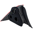 Passenger Side Tail Light, without Bulb, Halogen, Clear and Red Lens, Coupe