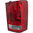 Passenger Side Tail Light, with Bulb, Halogen, Clear and Red Lens, 6 Cyl., 3.5L Engine, CAPA Certified