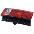 2015 Honda Pilot EX - Driver Side Halogen Tail Light, With bulb(s), 4-Door, OE Replacement, Sport Utility