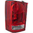 Driver Side Tail Light, with Bulb, Halogen, Clear and Red Lens, 6 Cyl., 3.5L Engine, CAPA Certified