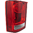 Driver Side Tail Light, with Bulb, Halogen, Clear and Red Lens, 6 Cyl., 3.5L Engine, CAPA Certified