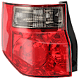 Driver Side Tail Light, without Bulb, Halogen, Clear and Red Lens, 4 Cyl., 2.4L Engine