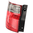 Driver Side Tail Light, without Bulb, Halogen, Clear and Red Lens, 4 Cyl., 2.4L Engine