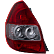 Driver Side Tail Light, without Bulb, Halogen, Clear and Red Lens
