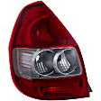 Driver Side Tail Light, without Bulb, Halogen, Clear and Red Lens