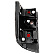 Passenger Side Tail Light, without Bulb, Halogen, Clear and Red Lens
