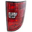 Passenger Side Tail Light, without Bulb, Halogen, Clear and Red Lens, CAPA CERTIFIED