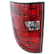 Driver Side Tail Light, without Bulb, Halogen, Clear and Red Lens, CAPA CERTIFIED