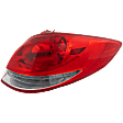 Passenger Side Tail Light, with Bulb, Halogen, Clear and Red Lens