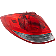 Driver Side Tail Light, with Bulb, Halogen, Clear and Red Lens